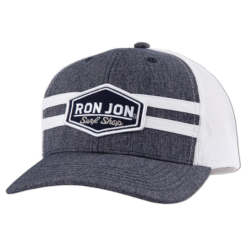 10841216000-ron-jon-navy-white-athletic-trucker-hat-front