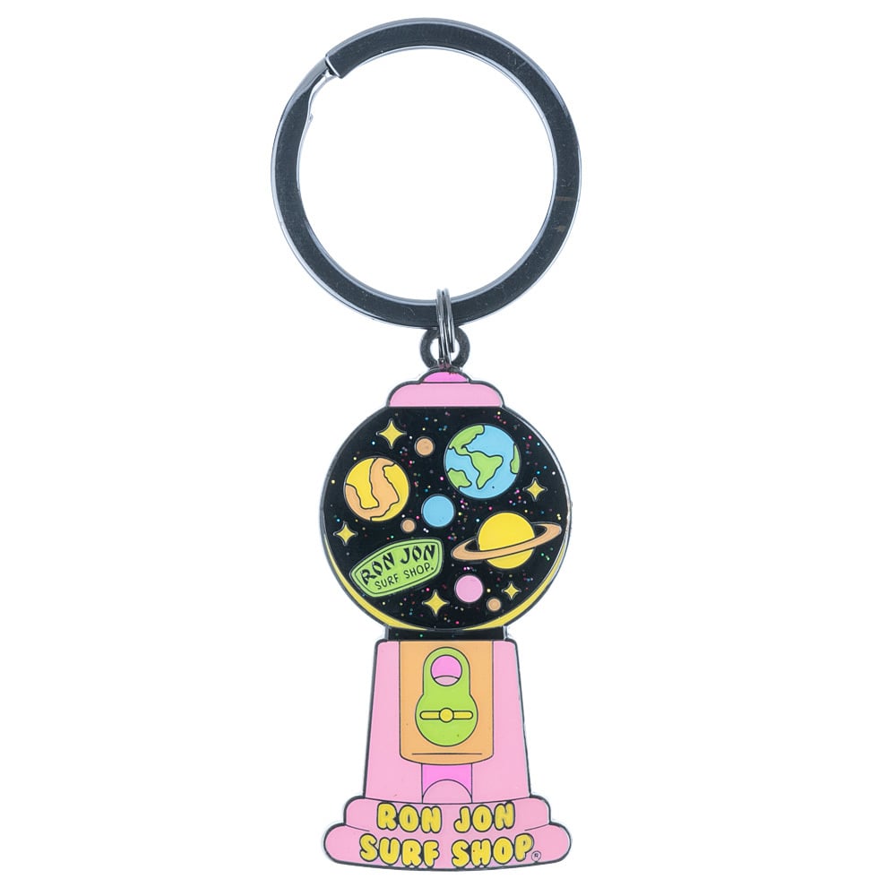 10860623000-ron-jon-cotton-candy-gumball-keychain-front