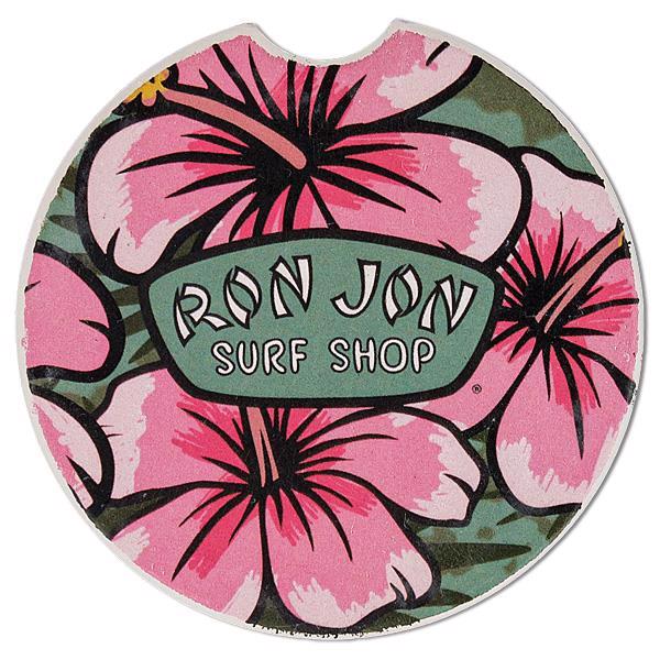 11800368000D-ron_jon_hibiscus_badge_car_coaster