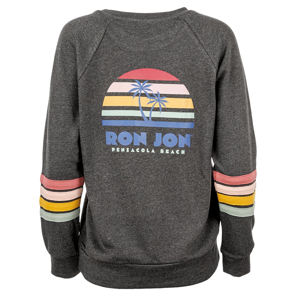 13040018093-ron-jon-pensacola-womens-charcoal-allana-stripe-crew-sweatshirt-back