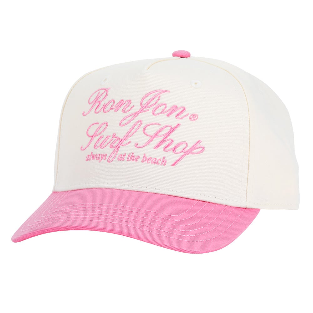 18830265000-ron-jon-womens-always-at-the-beach-dusty-pink-baseball-cap-front