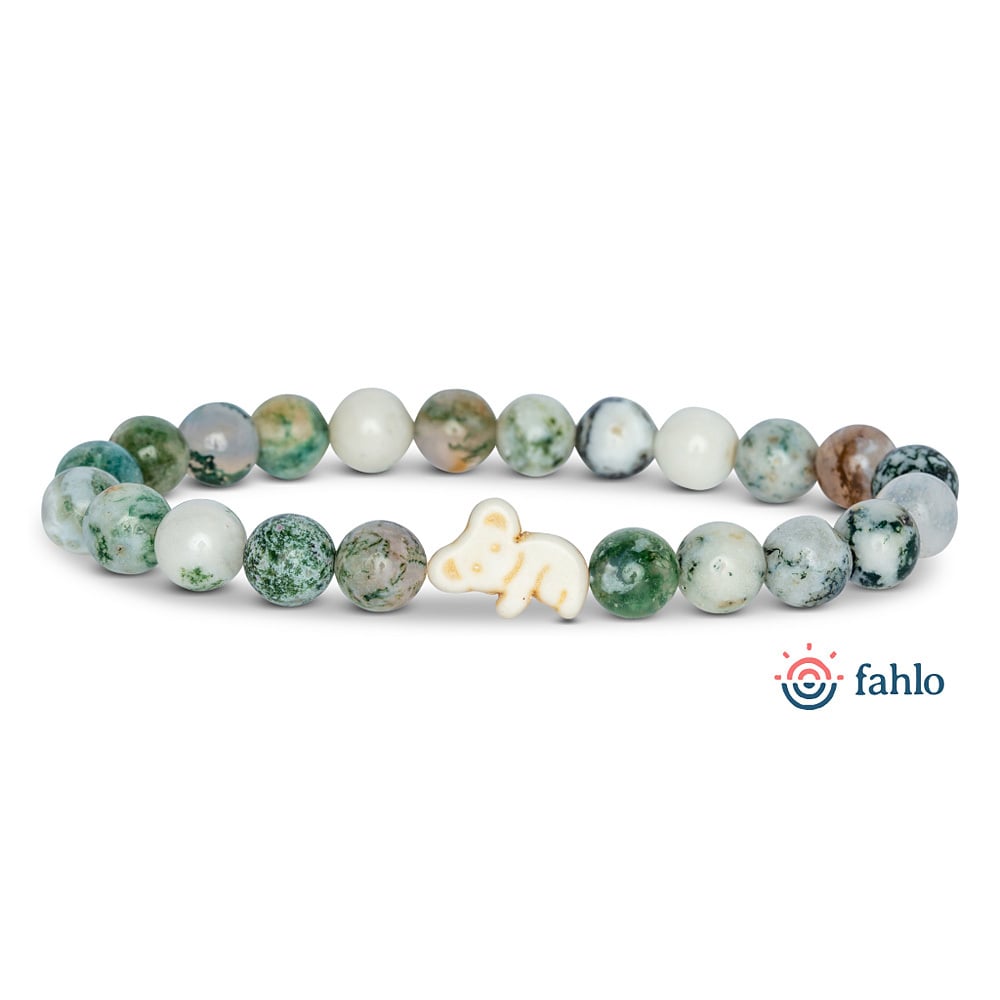 51641499000-fahlo-lounge-koala-eucalyptus-green-stone-bracelet-front